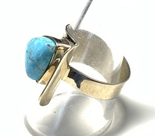 Mine Finds by Jay King Sterling Silver 925 Turquoise Ring Size 10 MB01
