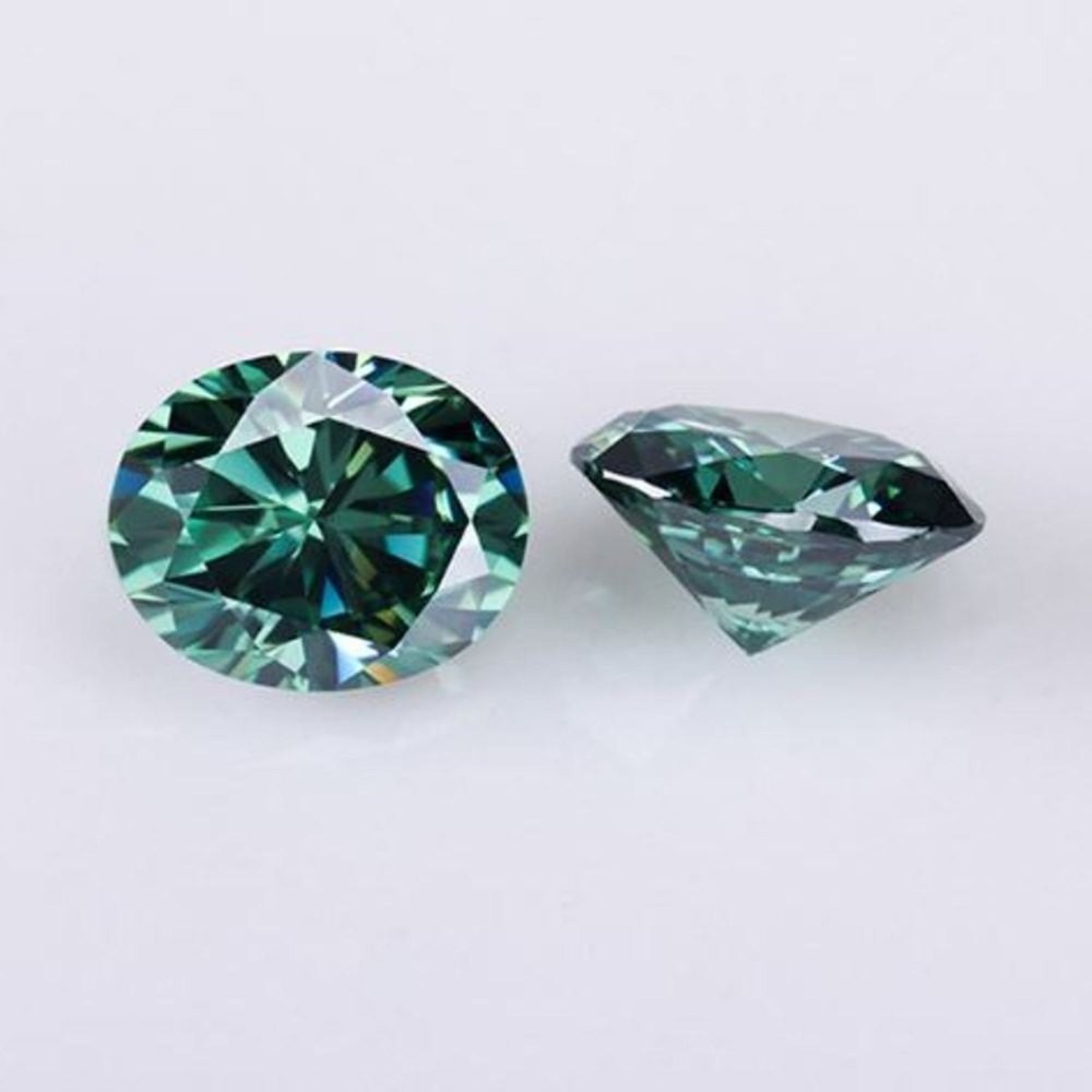 5.10 CT Natural Green Diamond 10×12 mm 1 Pcs Oval Cut VVS1 D Grade Certified.