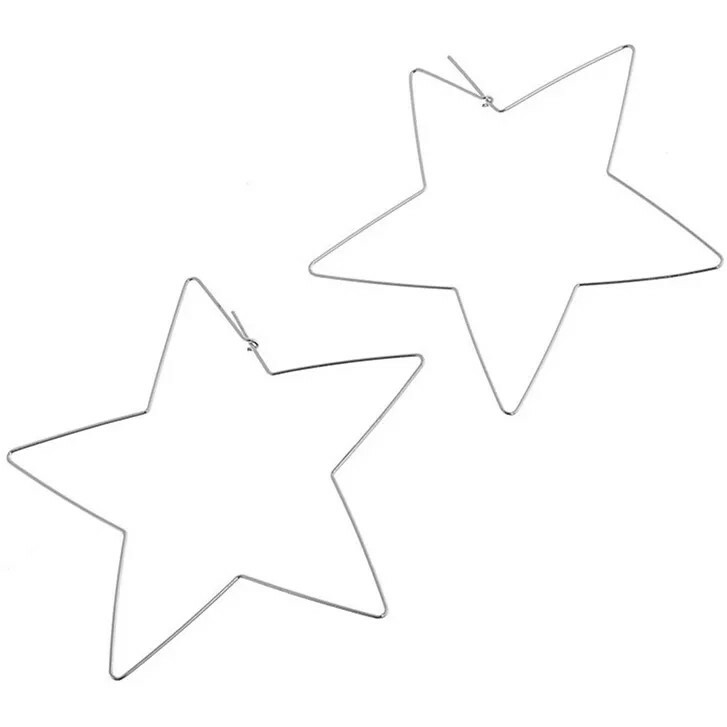New Fashion Personality Exaggerated Tide Female Earrings Love Big Star Beauty