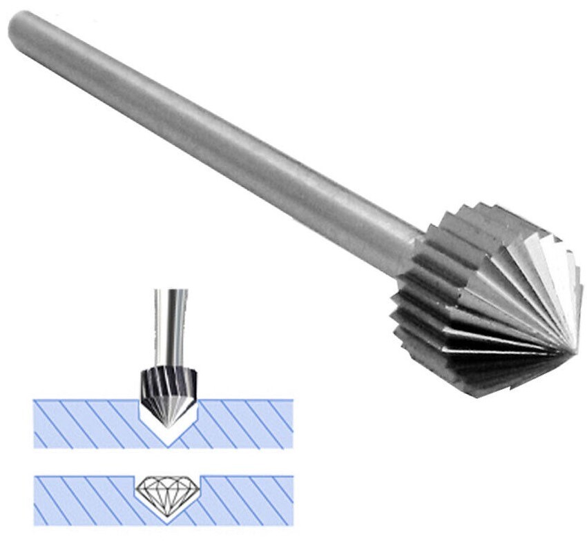 Fig 413 Jewelry Setting Bur 6mm Jewelers Stone Setting Bur 060 Fox Germany