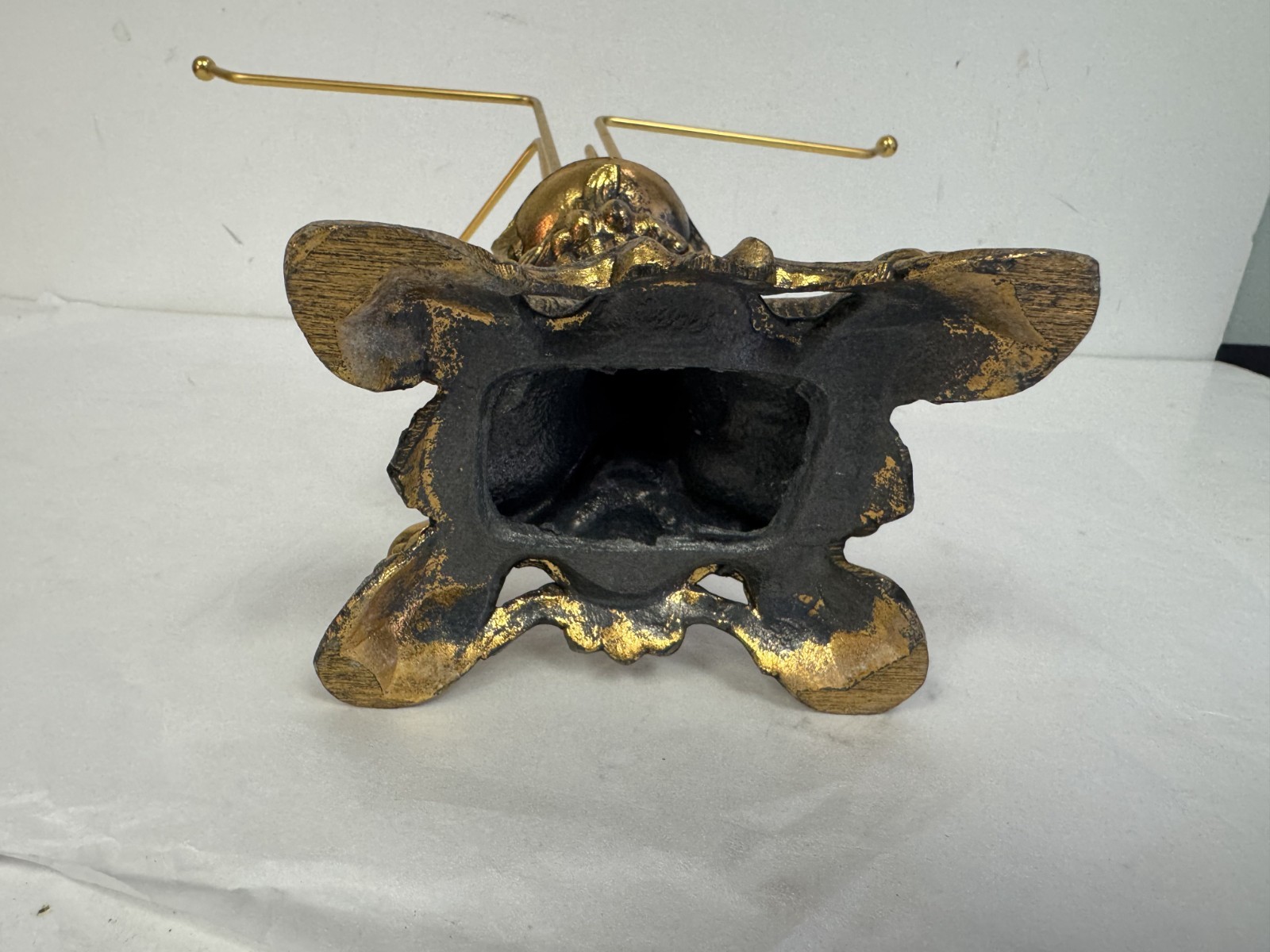 Hollywood Regency? Gold Jewelry Display Towel Hanger VTG 11″H x 12″W Koi fish