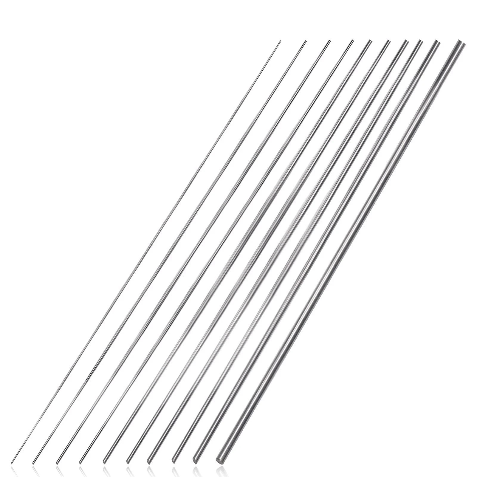 BBYPP 156pcs 40cm Lengh Straight Stainless Steel Spring Wire Assortment Kit, …
