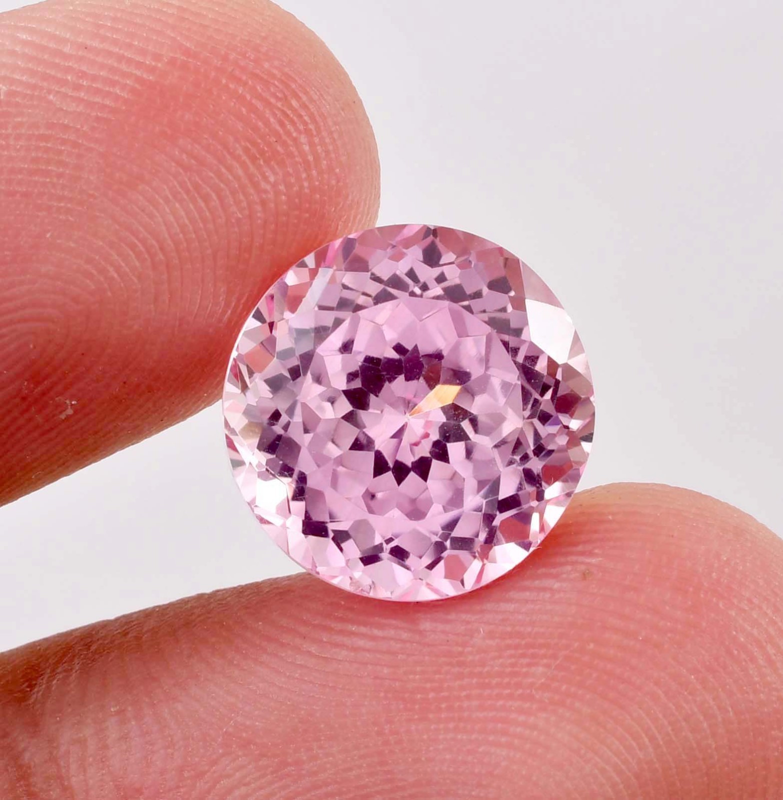 13 x 13 MM Natural Ceylon Padparadscha Sapphire Gemstone 12.60 Ct, GIT Certified
