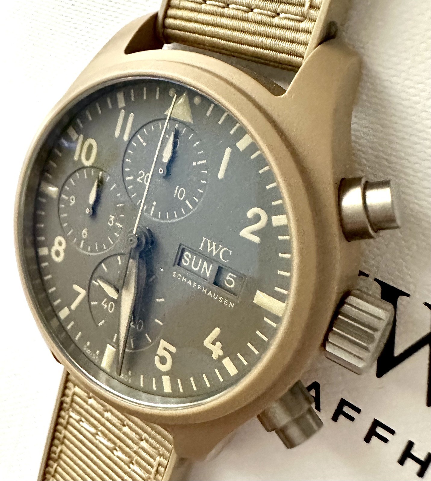 IWC Mojave Desert Chrono 41 TOP GUN Ceramic Pilot’s Watch IW389402 MSRP $12,900