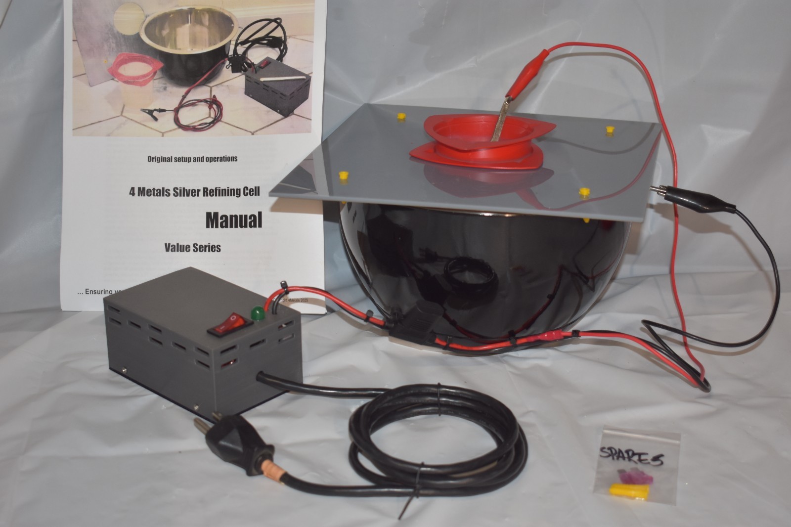 New VALUE-4L SILVER CELL w/ higher yield LOW COST REFINING TOOL make scrap .999+