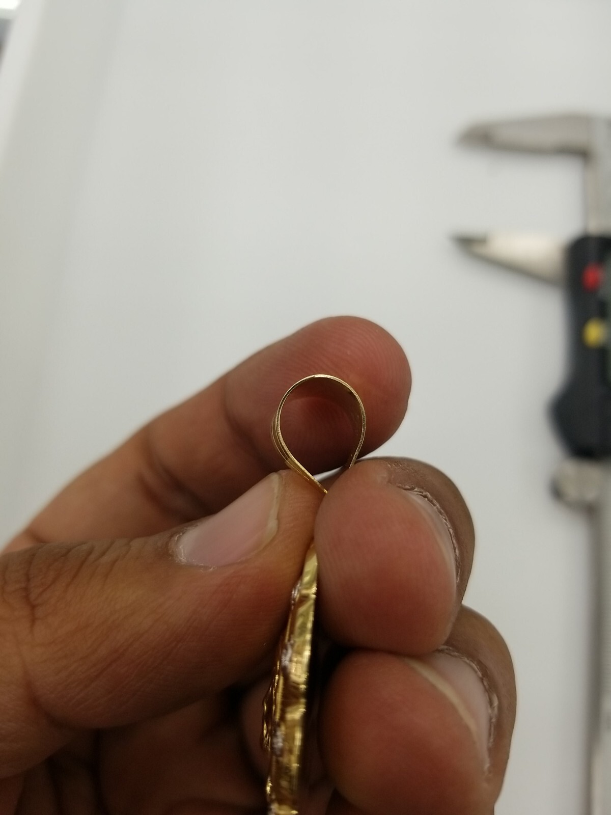 10KT Gold Jesus 2Tone pendant 7mm Bail 100% genuine Gold, Brand New 6.2 grm