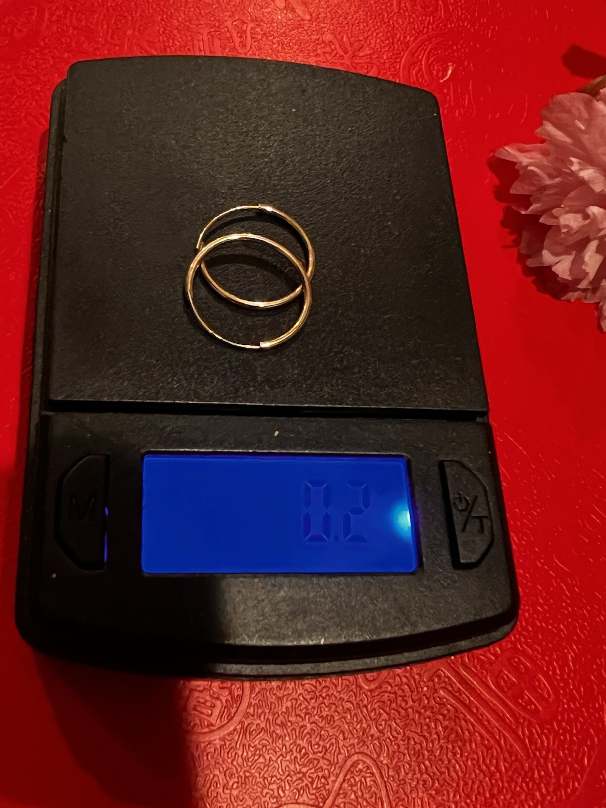 New 10k Yellow Gold Endless Hoop Earring (A2)