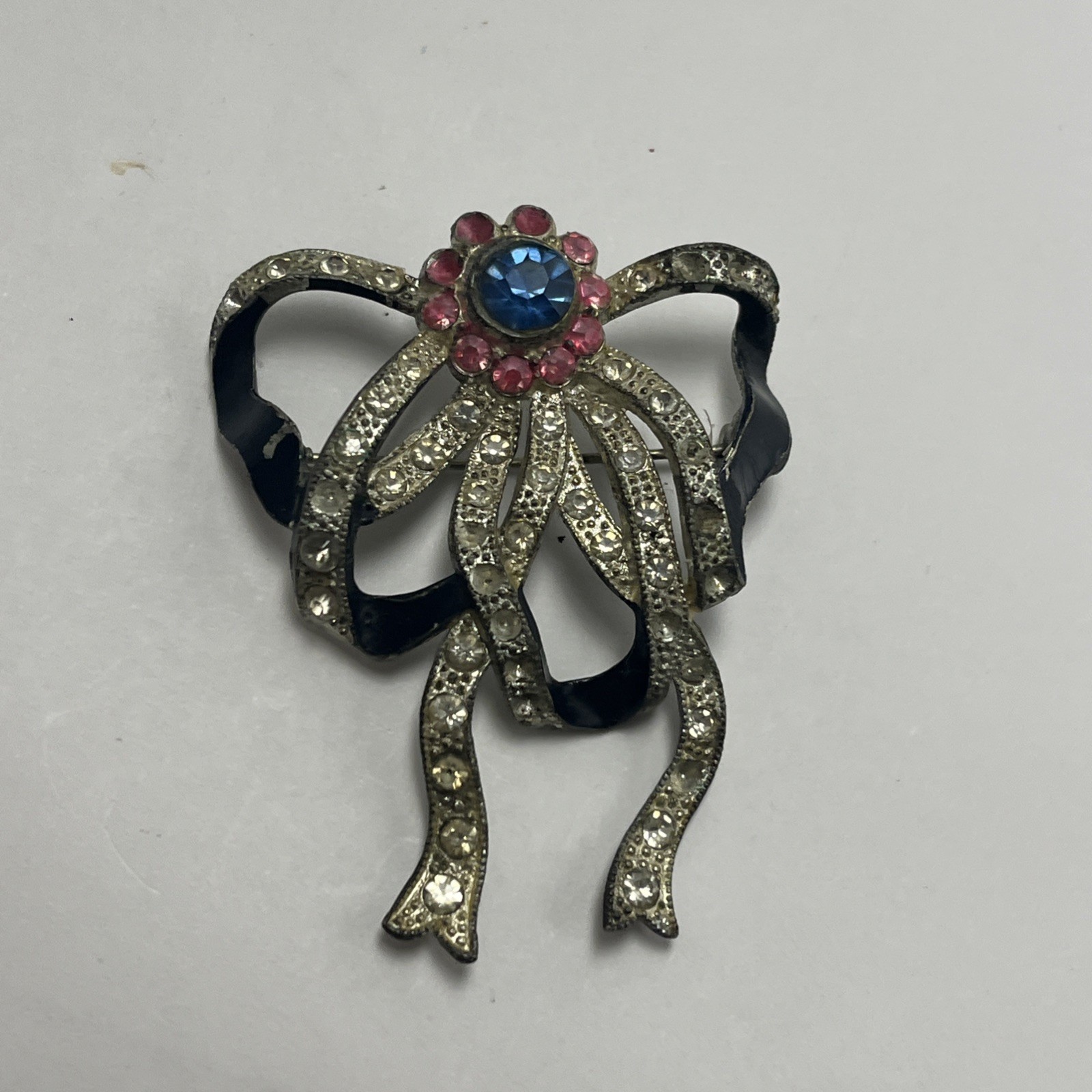Vintage Marcel Boucher Bow Knot Brooch, See Photos, RARE ART DECO COLLECTIBLE!