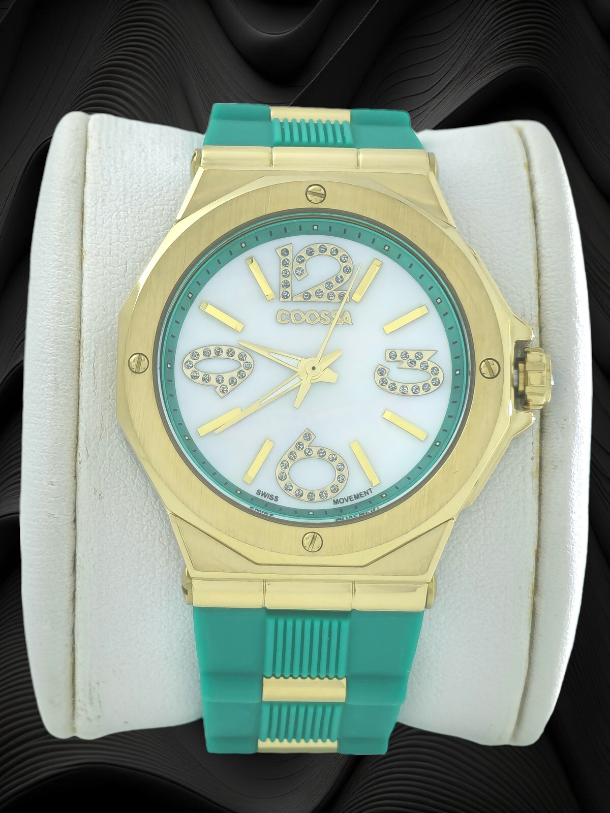 Coossa Original Women’s Watch 36.5MM Case Swiss Movt 100M WR Mother Of Pear Dial