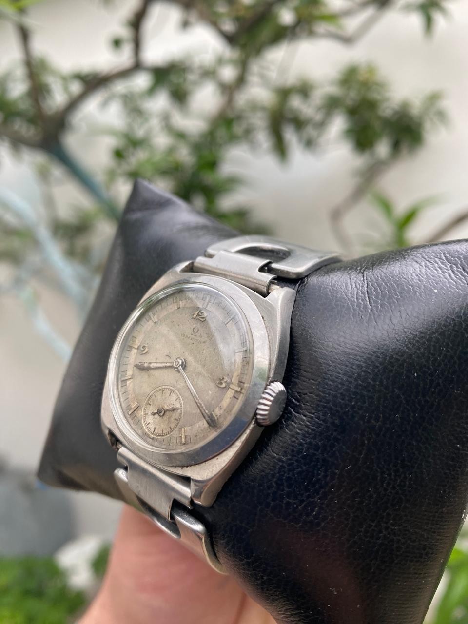 Rare 1930s Men’s Omega 15 Jewels Swiss Made Mechanical Cushion 30mm Watch