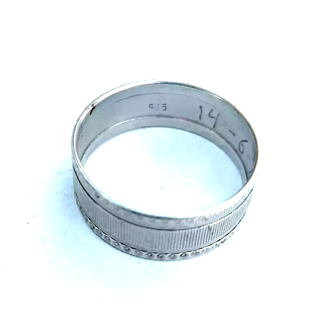 Vintage Rare Ring Men Sterling Silver 925 Handmade Gift Fashion Jewelry Size 13