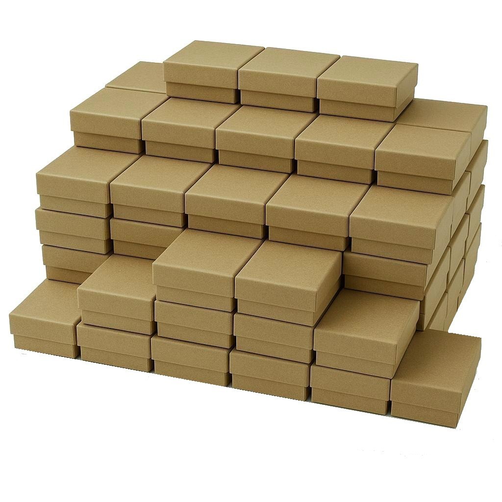 Kraft Brown Matte Finish Cotton filled Boxes
