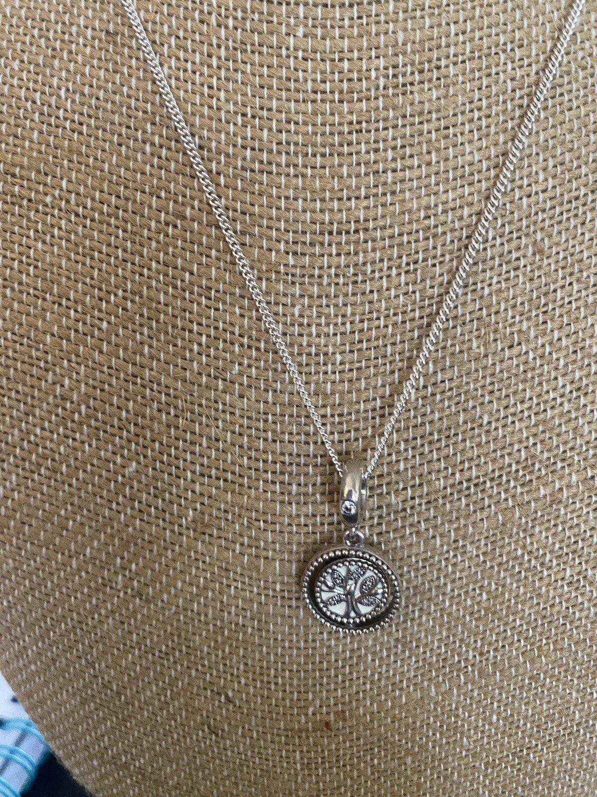 New Pandora Curb Chain Adjustable Necklace 398283-60 w/FAMILY CHARM FREE SHIP