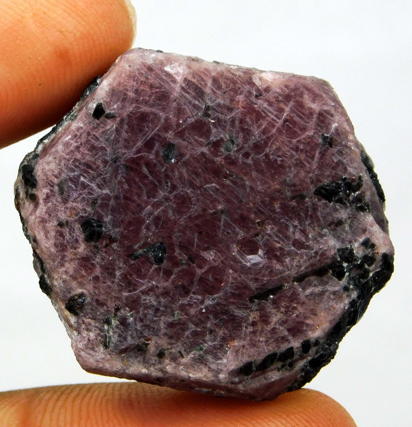 97.70 Ct Natural Red Corundum Ruby Crystal Rough Mineral Specimen Loose Gems