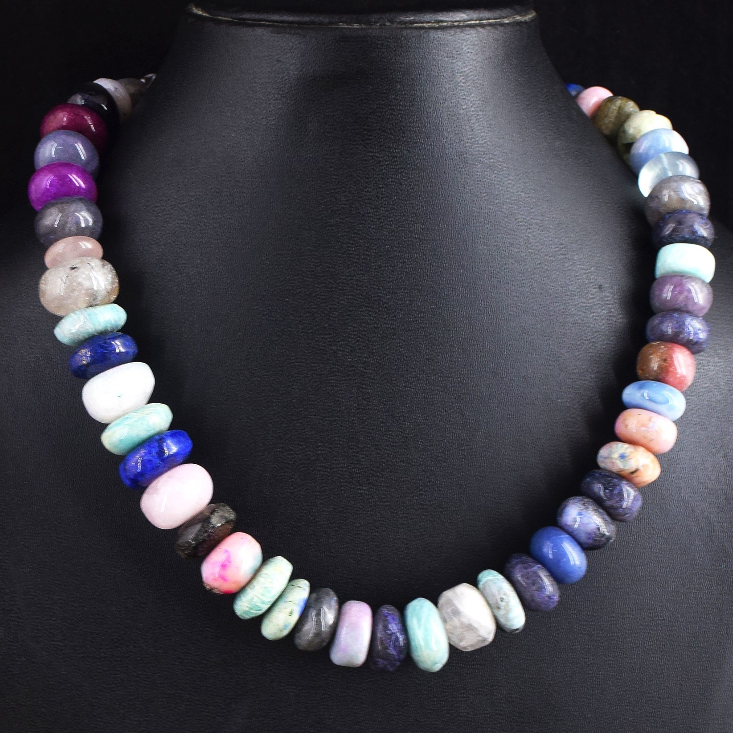 Most Outstanding Amazonite & Iolite 700.00 Cts Beaded Awesome Necklace RK 47E789