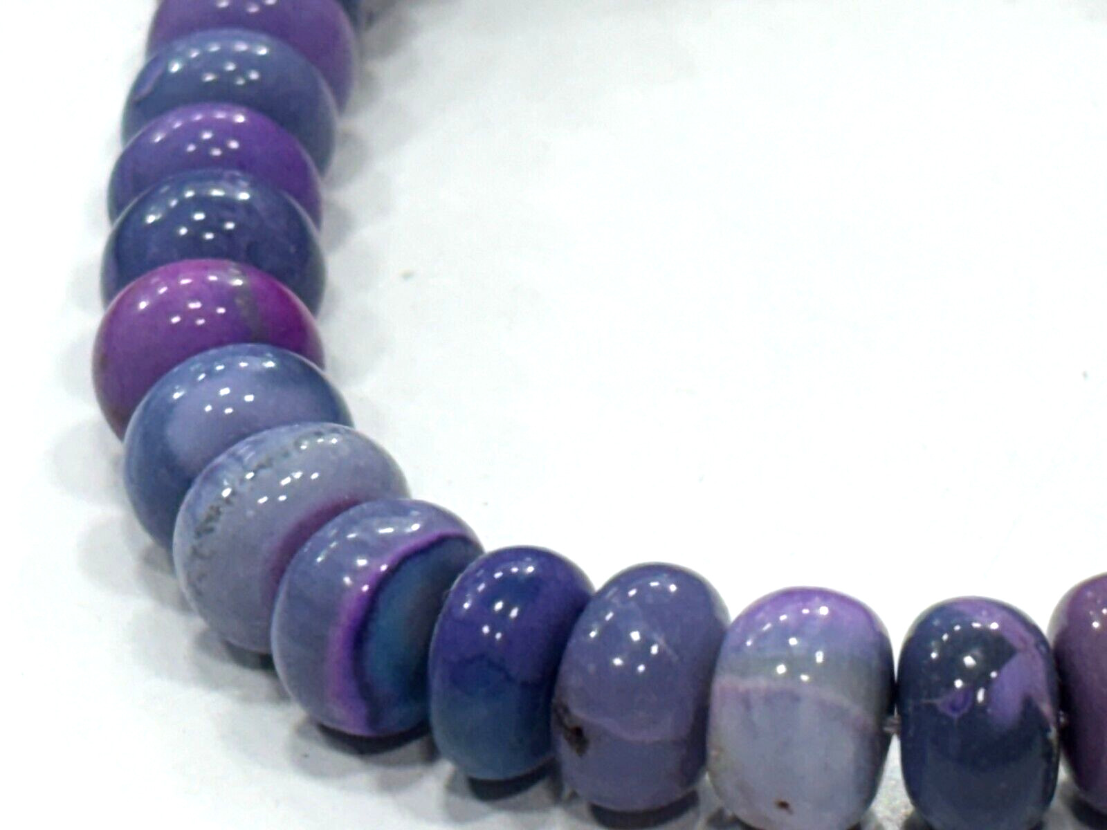 Lavender Opal Roundelle Smooth 8.5-9 mm Gemstone Beads 16 Inch 1 Strands