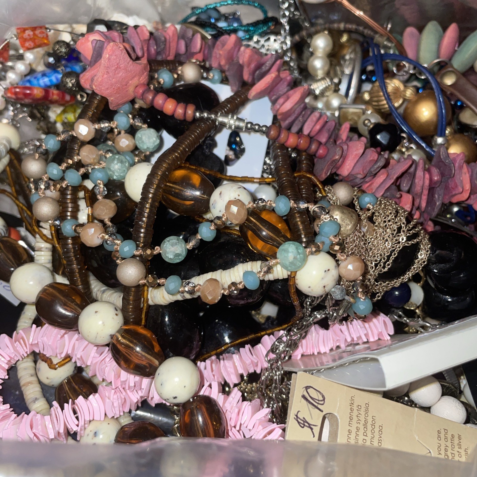 Mystery Lot 1 lbs Costume Jewelry Most Wearable LB Pounds rings necklace etc