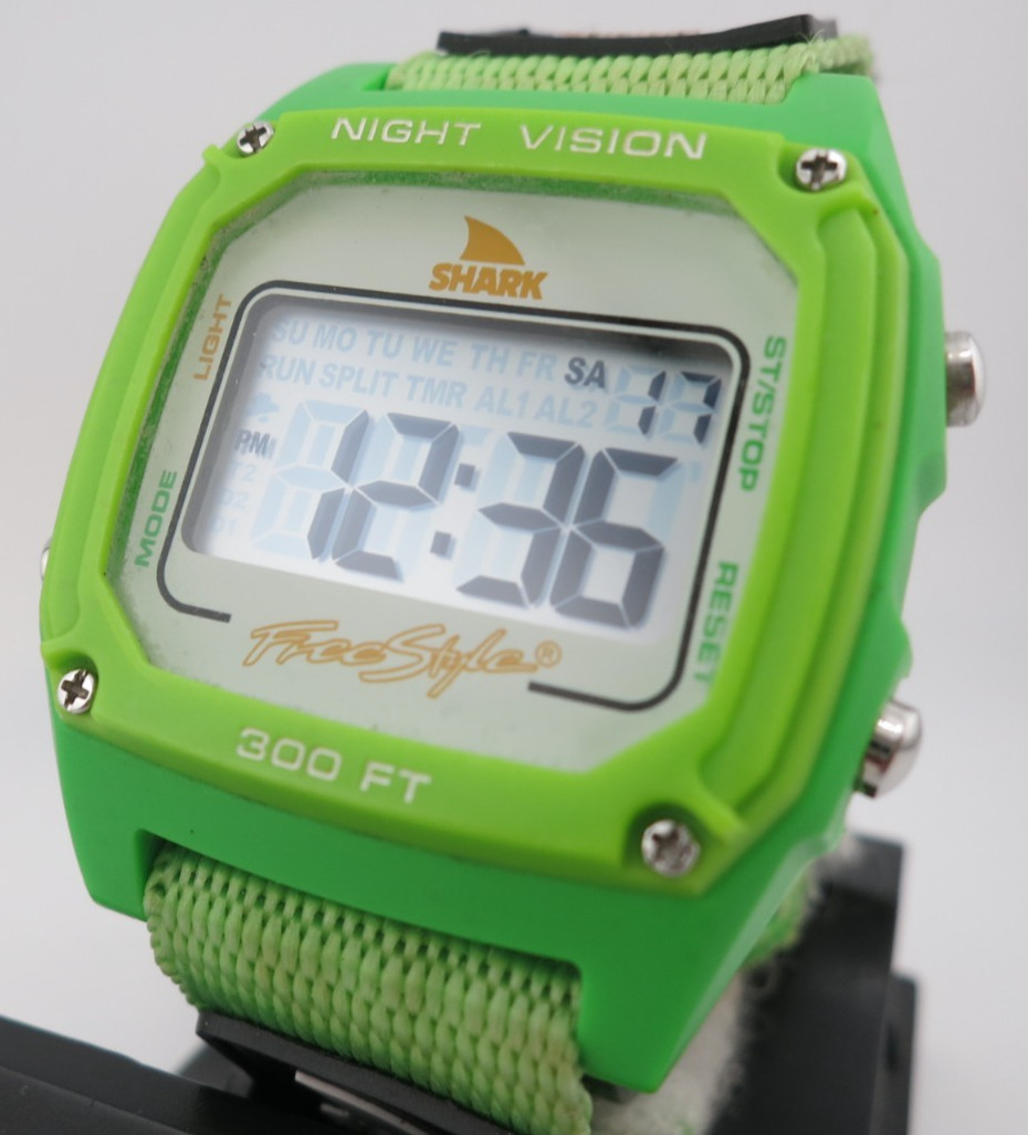 Freestyle Shark Leash Green Digital Watch – 10006447 – New Battery