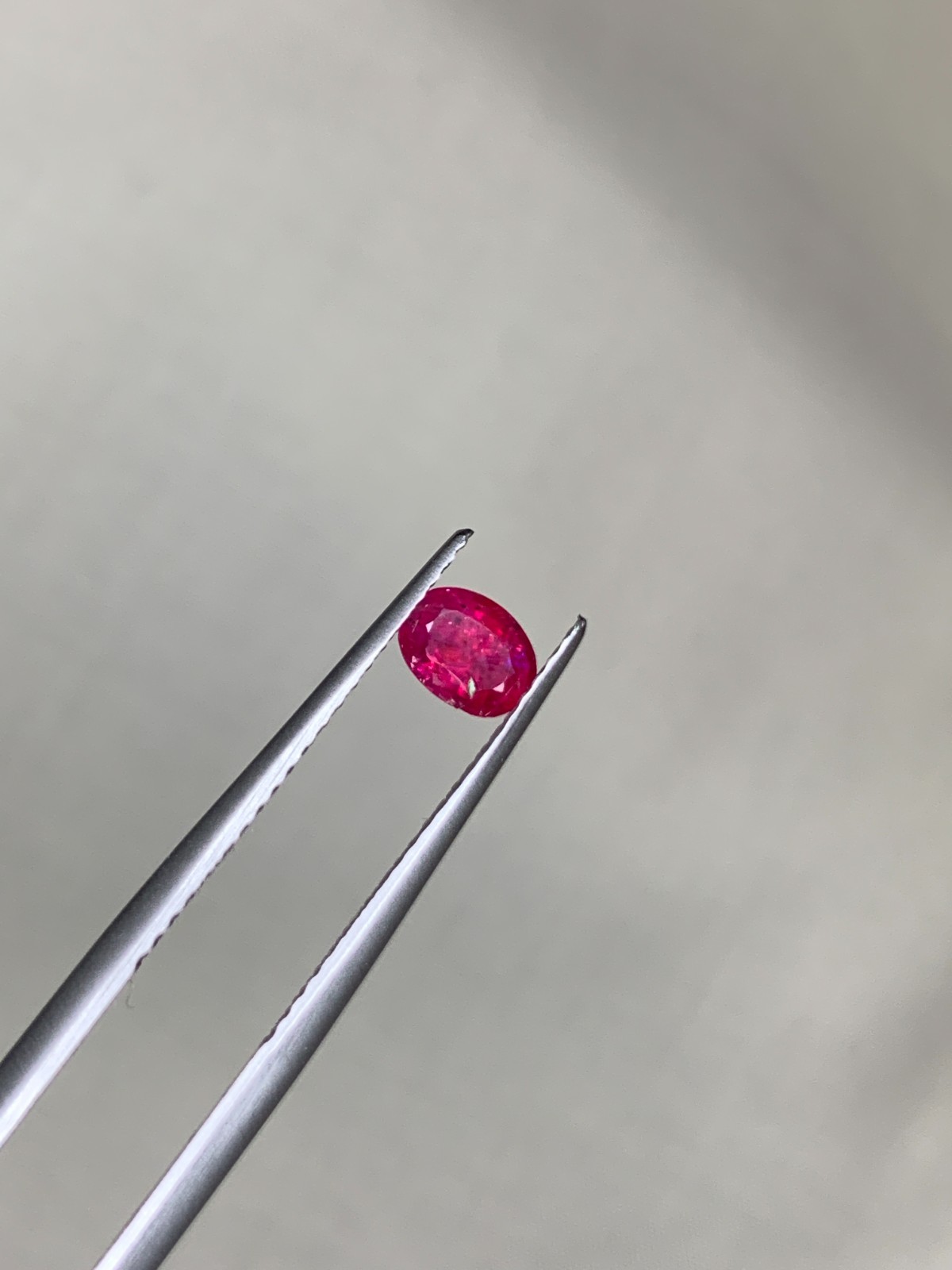 0.47 Ct Natural Vivid Red Ruby Untreated Oval Cut Faceted Loose Gem Afghanistan