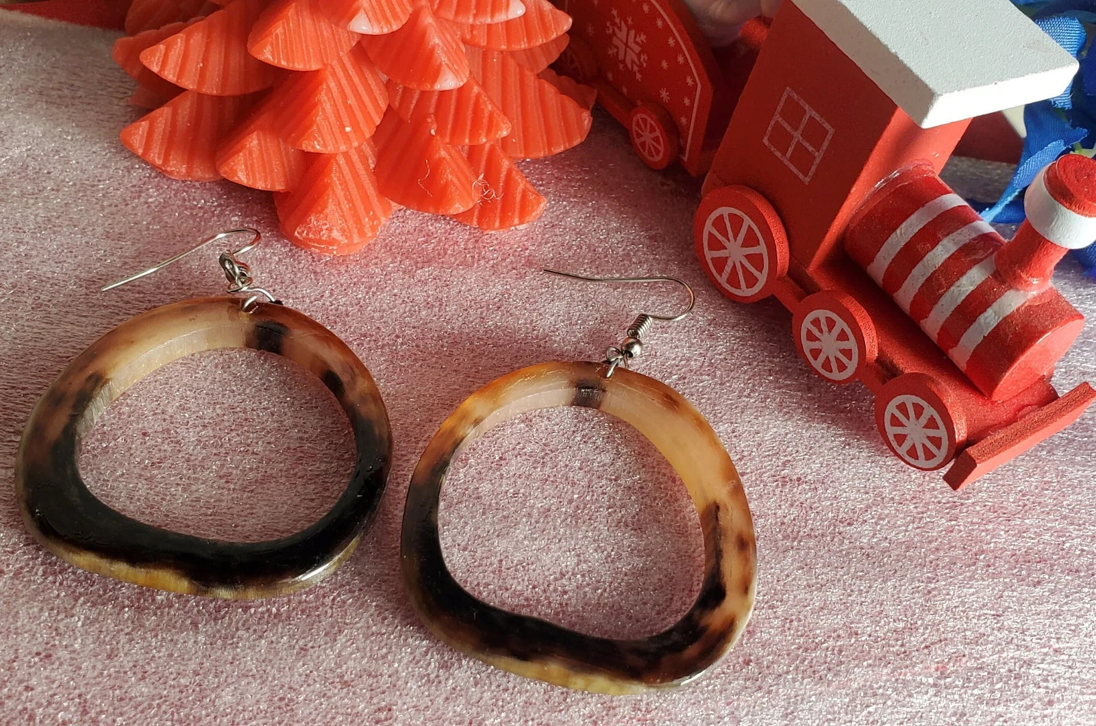 african bone earrings