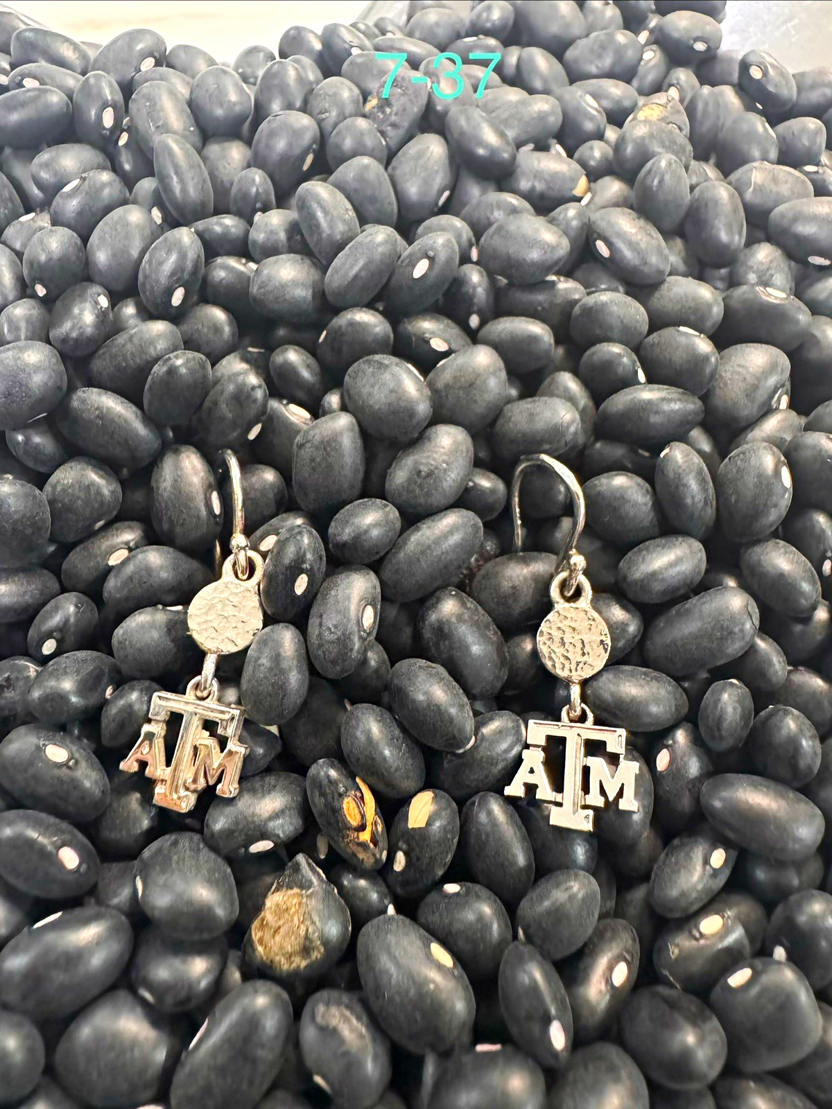 925 Silver Texas A&M Dangle/Drop Earrings for Lobe, French Wire Hook Closure
