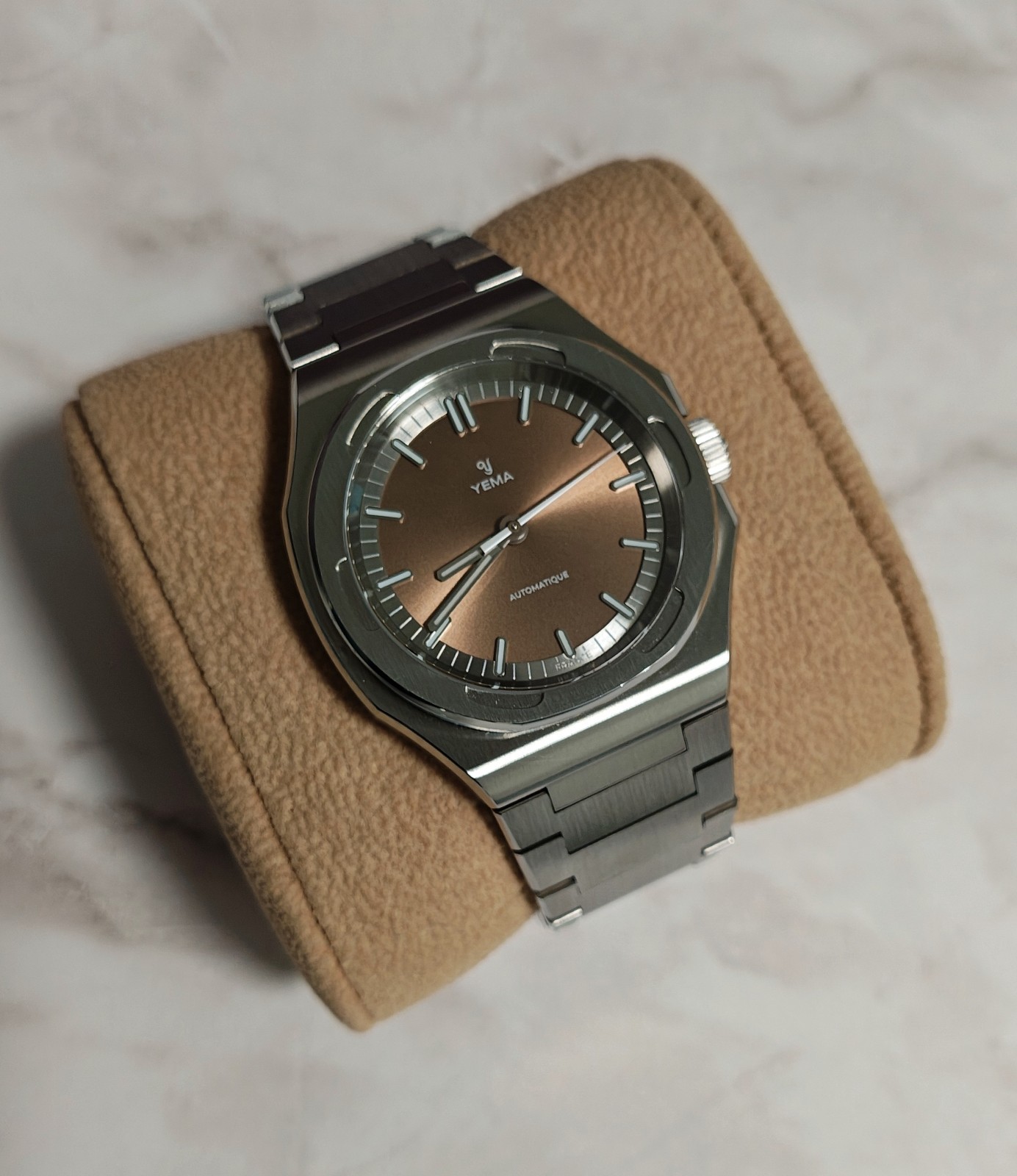 Yema Urban Traveller Automatic Brown Dial 39mm Full Set