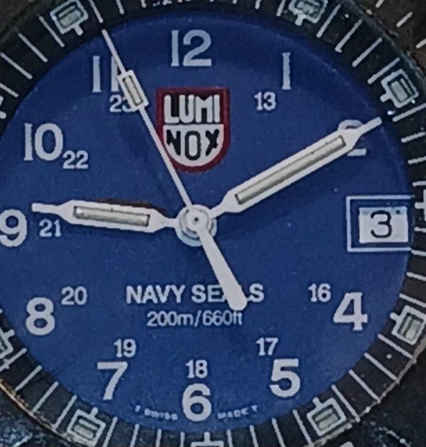 LUMINOX 3100/3103 NAVY SEALS BLUE DIAL NEW BATTERY/ORING NATO BAND EXCEPTIONAL
