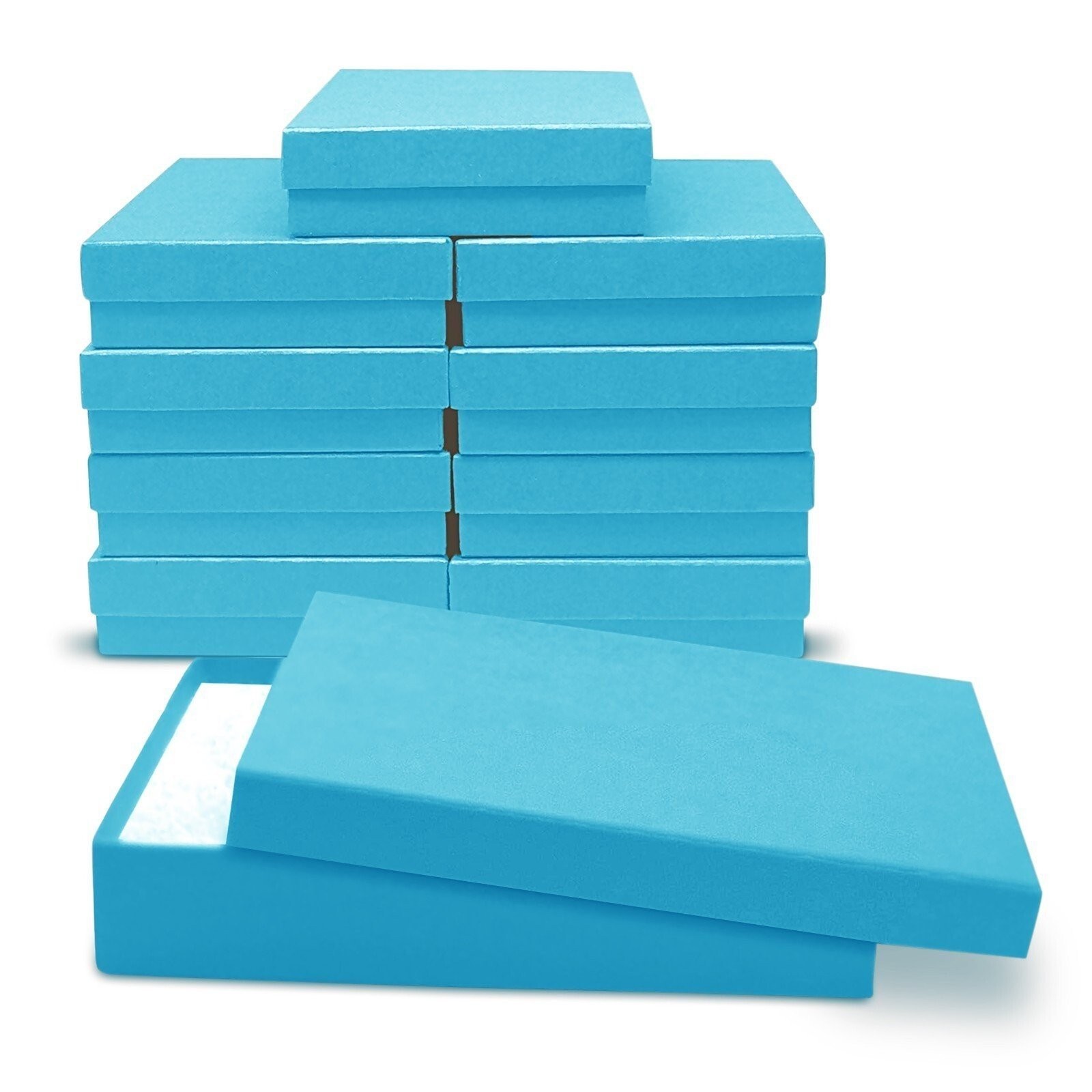 Jewelry Gift Box Removable Cotton Pad Made in USA 5.5″ x 3.5″ x 1″ – 10Pack