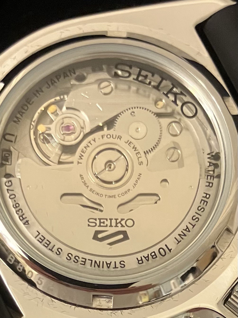 Seiko 5 Sports Sunray Blue Men’s Watch, Silicone Strap, Exhibition 4R36A Caliber
