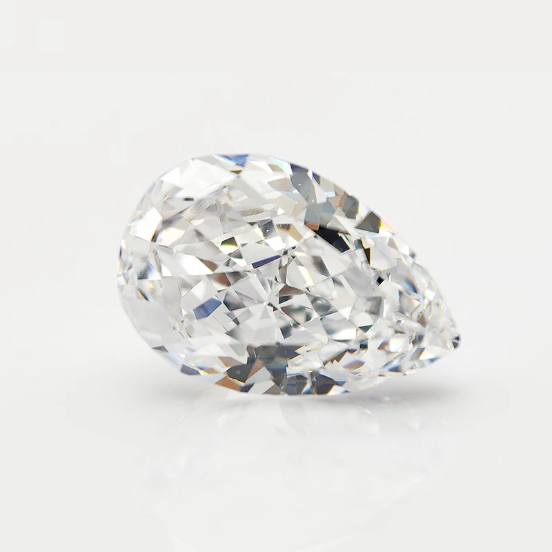 Top Colors Pear Crushed Ice Cut Cubic Zirconia 5A 10-50pcs Factory Directly Sale