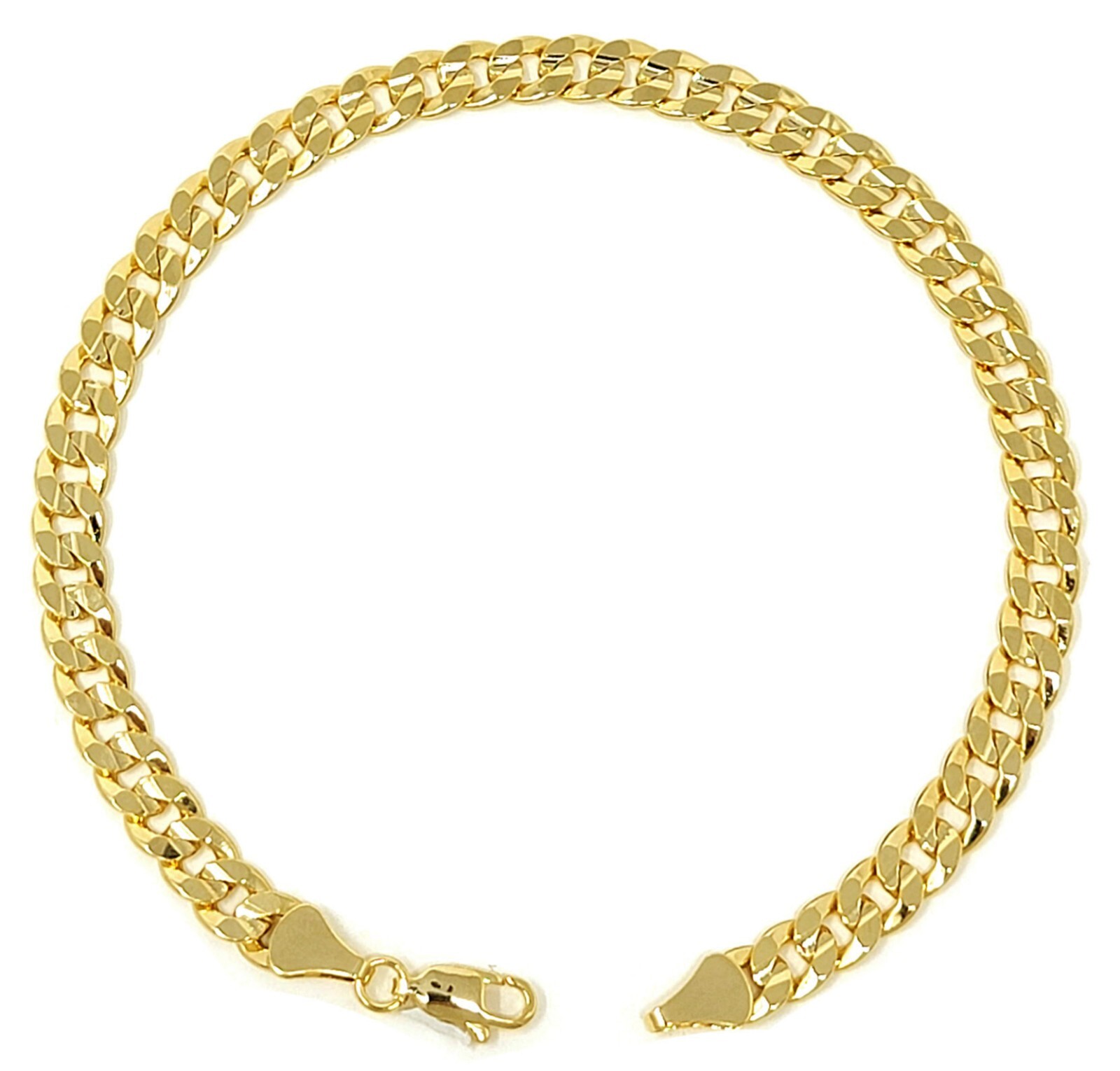 Ankle Bracelet for Women Concave Cuban Chain Anklet 8″,9″,10″,11″,12″ Small-Plus
