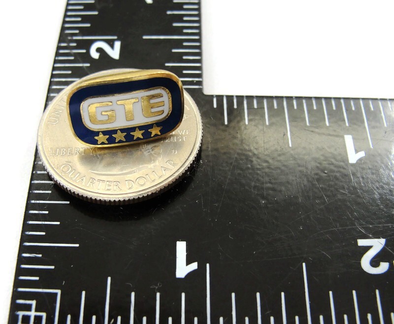 GTE 4 Star 1/10 10Kt Yellow Gold Filled Emblem Tie Tack Lapel Pin