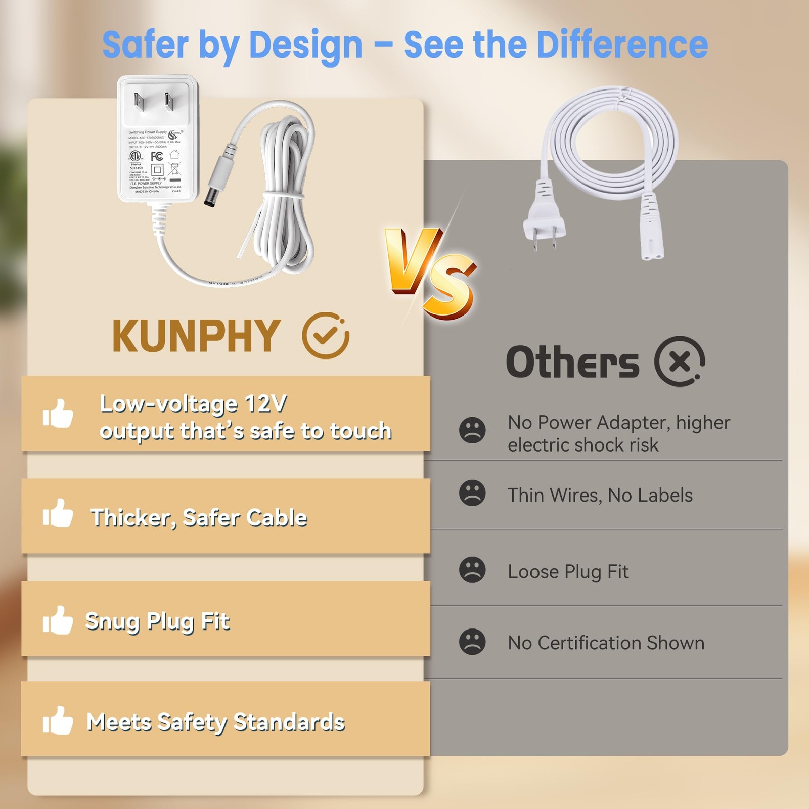 KUNPHY Ultrasonic Jewelry Cleaner, Cleaner 12oz (350ml), White