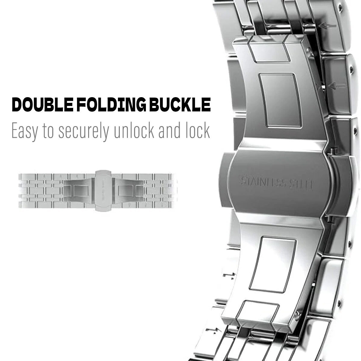 Quickfit Watch Metal Strap For Garmin 26 22mm Fenix 7S 7x 7 6S Stainless Steel