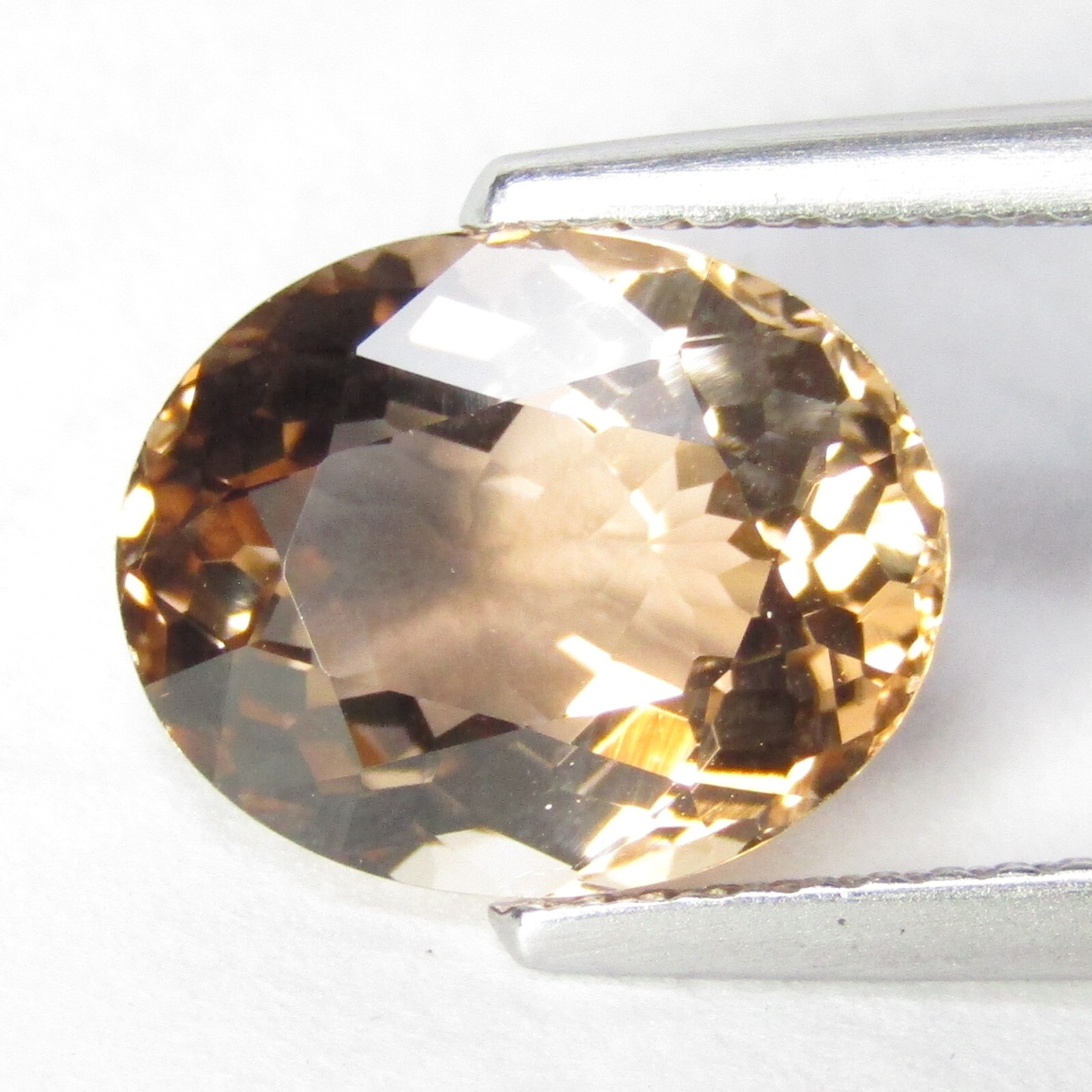 5.67Cts Charming Natural Champagne Color Champion Topaz Oval Cut Loose Gemstone