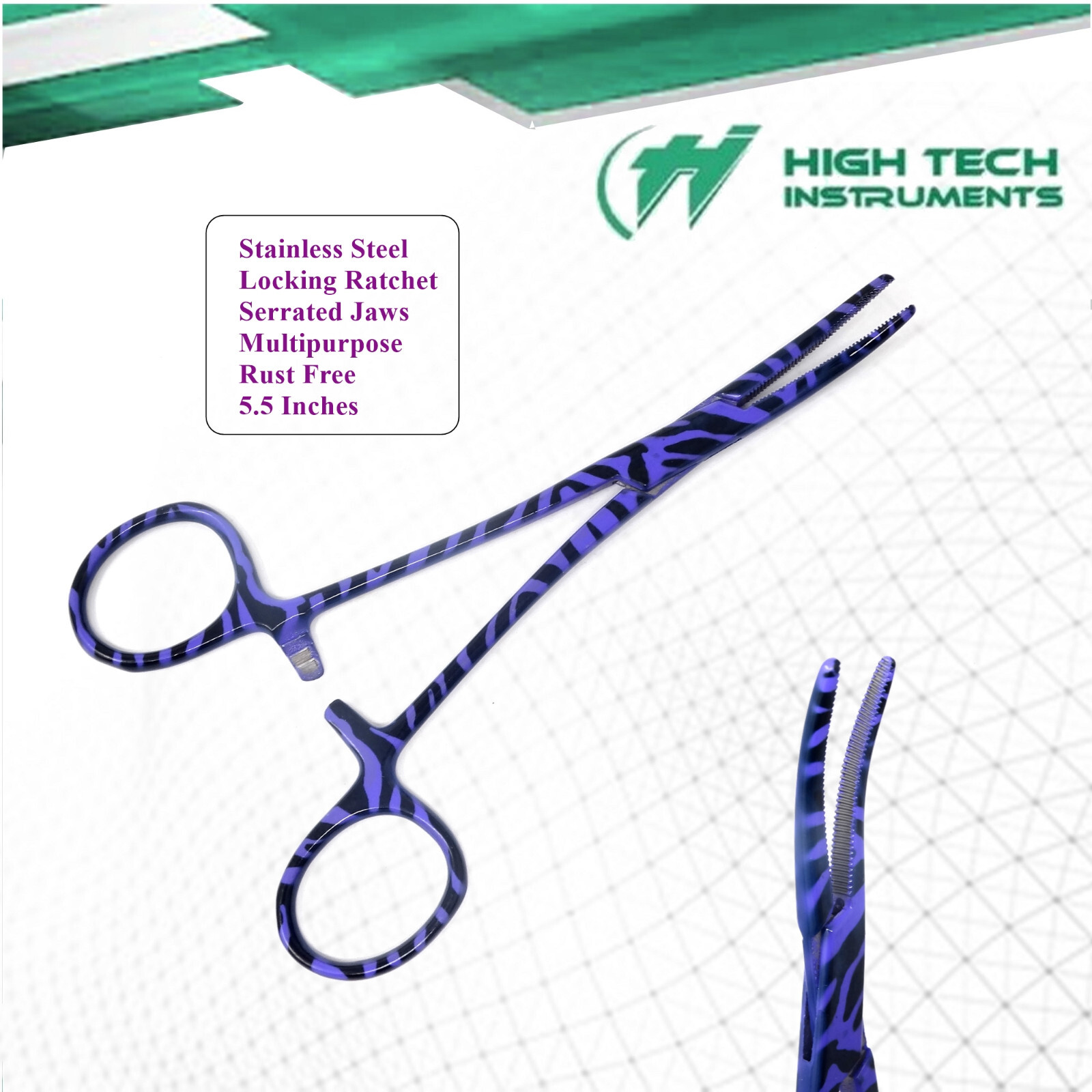 Jewelry Making & Handling Tool Locking Pliers Curved 5.5″ Full Serrated Jaws
