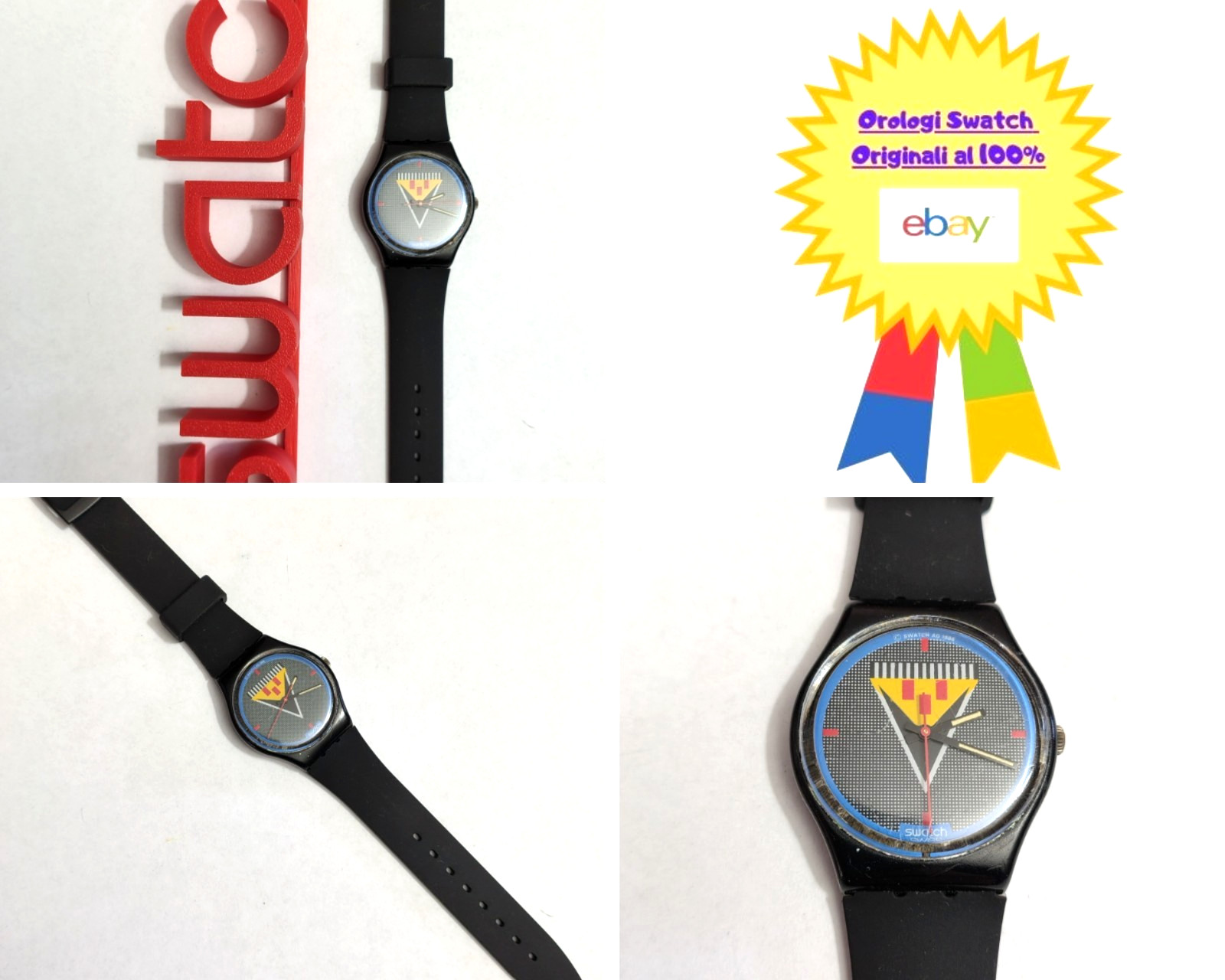 Swatch Gent Used Lancelot GB110 Vintage Wristwatch Years 80 Quartz 1986