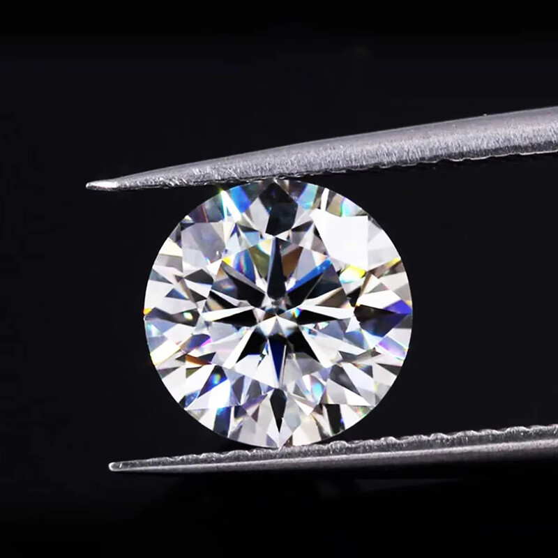 25mm 50Ct Round Cut Loose Moissanite D Color VVS1 Real Gemstone Pass Tester