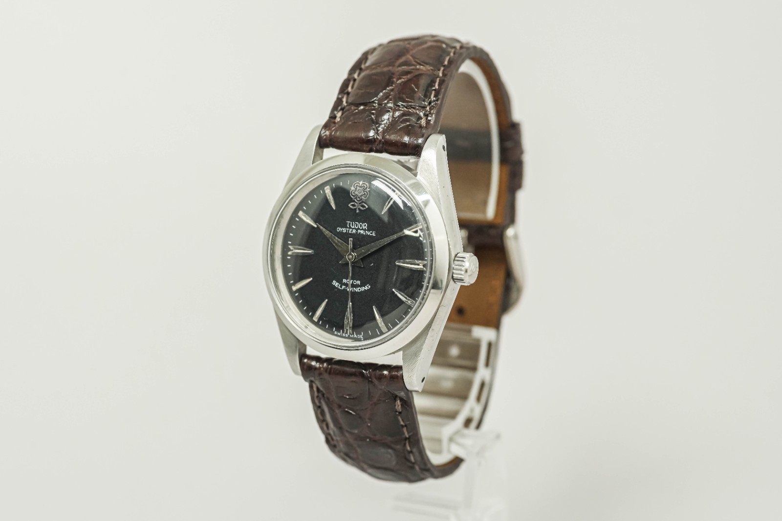 Big Rose *NEAR MINT* Vintage TUDOR Oyster Prince 7964 Automatic Black 34mm Men’s