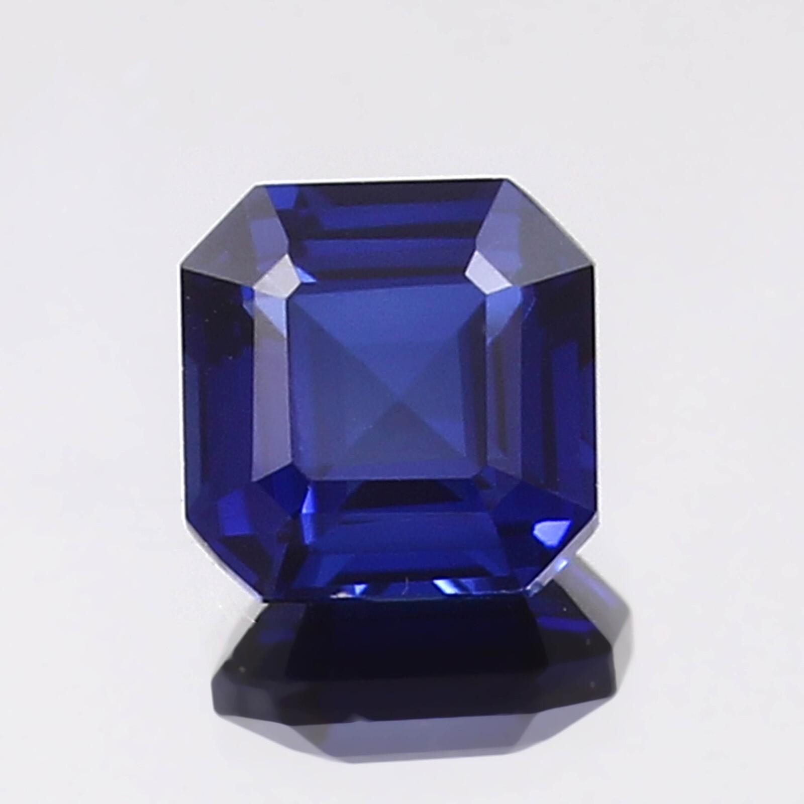 AAA Natural Ceylon Cornflower Blue Sapphire Loose Asscher Cut Gemstone 6×6 MM