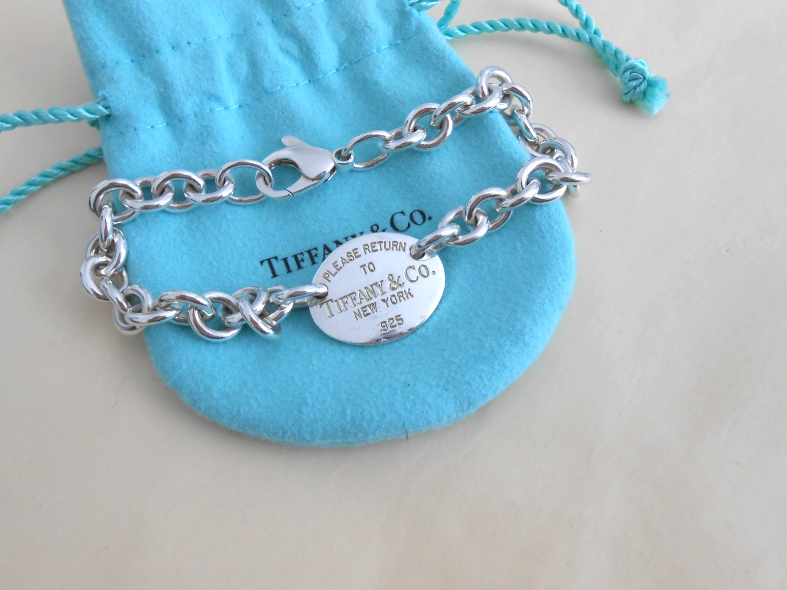 Tiffany & Co. Return to Tiffany Oval Tag Bracelet 8.25”