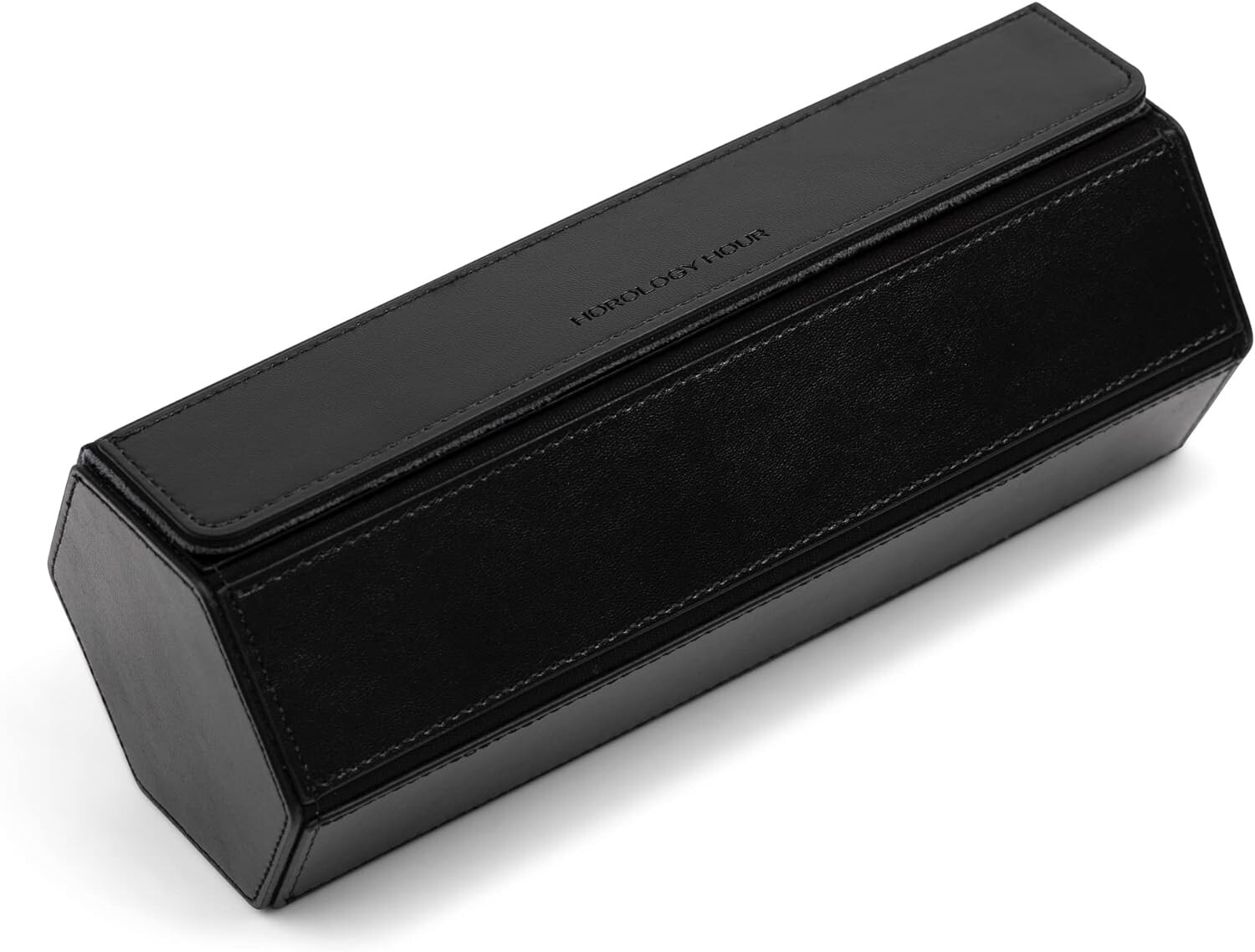 Prism Genuine Full Grain Leather Watch Case – 3 Watch Roll Travel Case