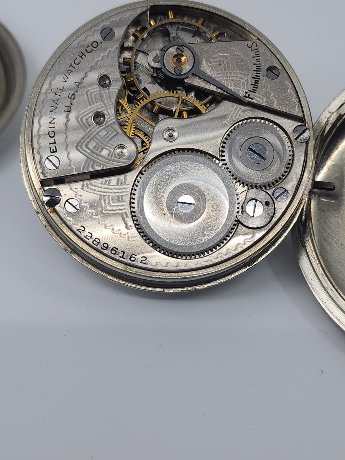 1920 Elgin Model 7 7j Size 16s Grade 291 Open Face Pocket Watch – Repair