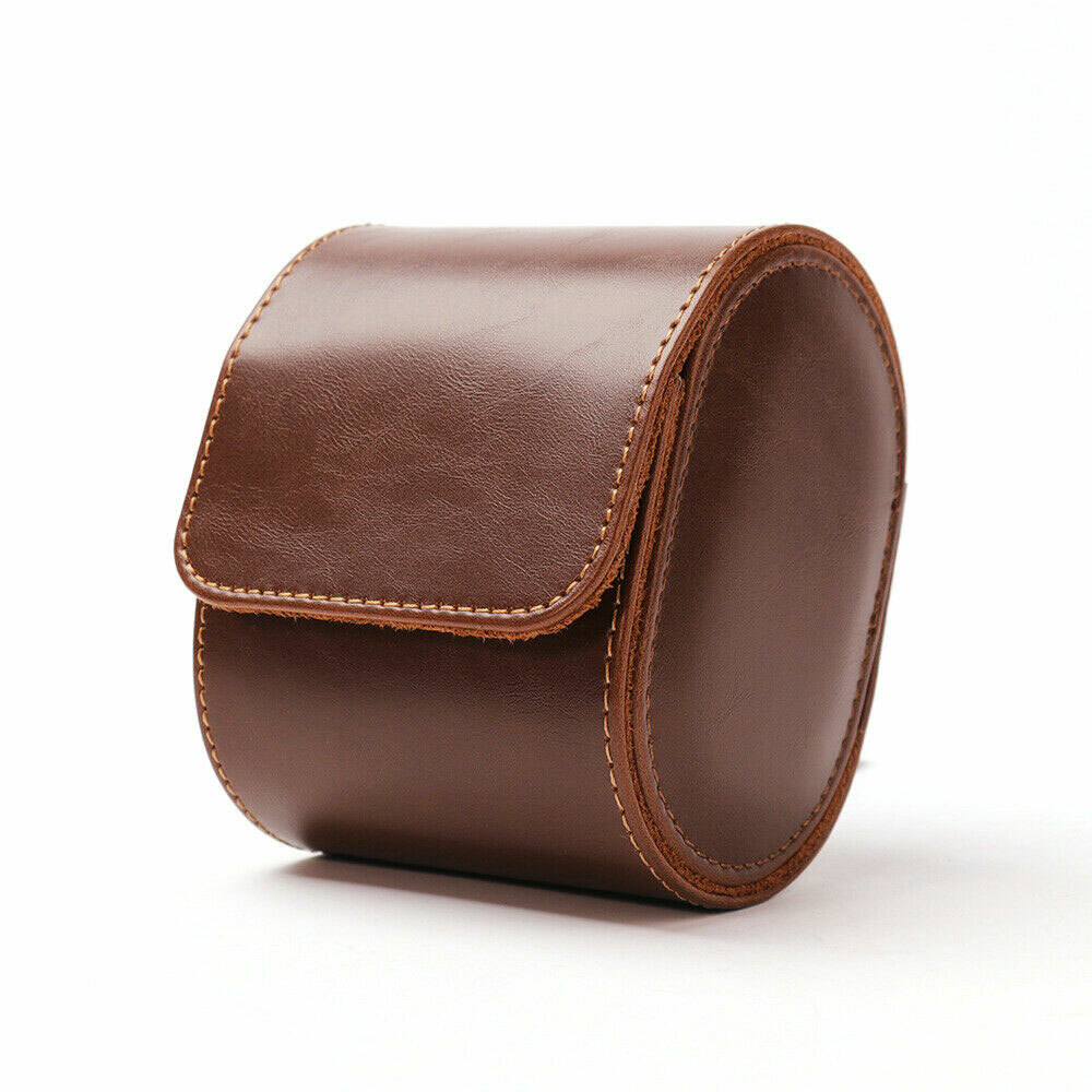 Single# Watch Roll Travel Case Leather Watch Storage Organizer Wristwatches Box