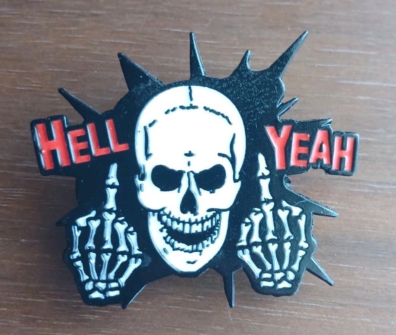 Stone Cold Steve Austin Hell Yeah 3:16 Skull WWE WWF WCW Custom ENAMEL PIN 90s G