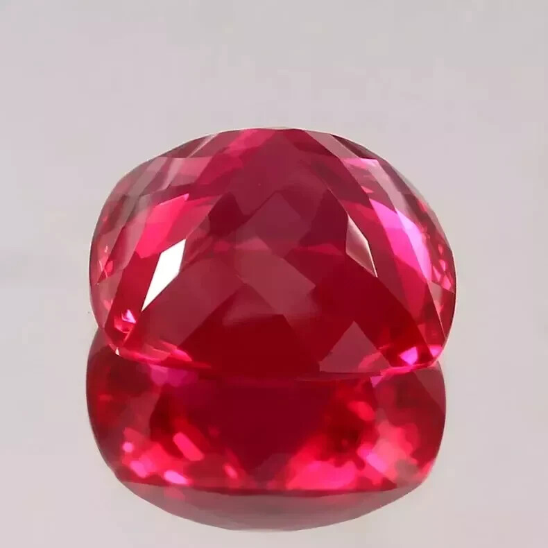 Natural Burmese Red Ruby 50.5 Ct+ Sparkling Certified AAA+ Cushion Cut Gemstone