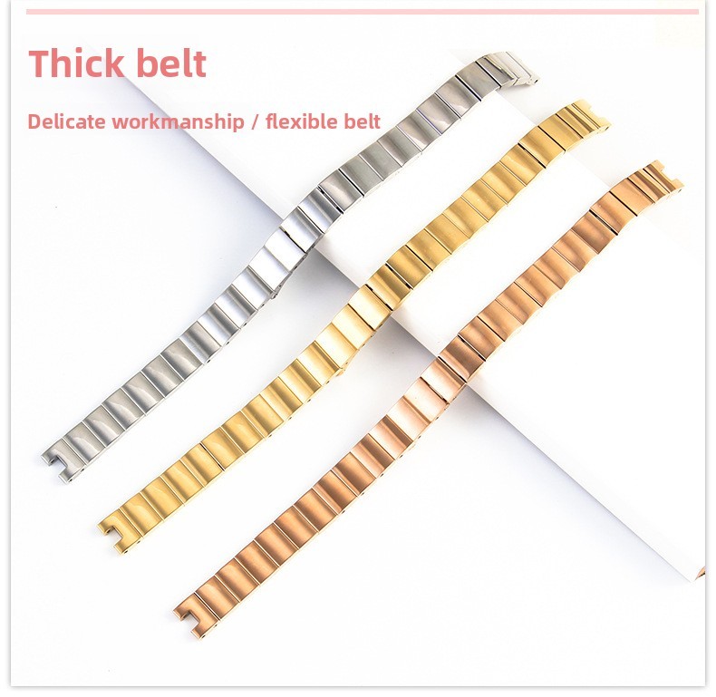 High End Notch Solid Stainless Steel Watch Band Strap 10mm for Gucci with Tools