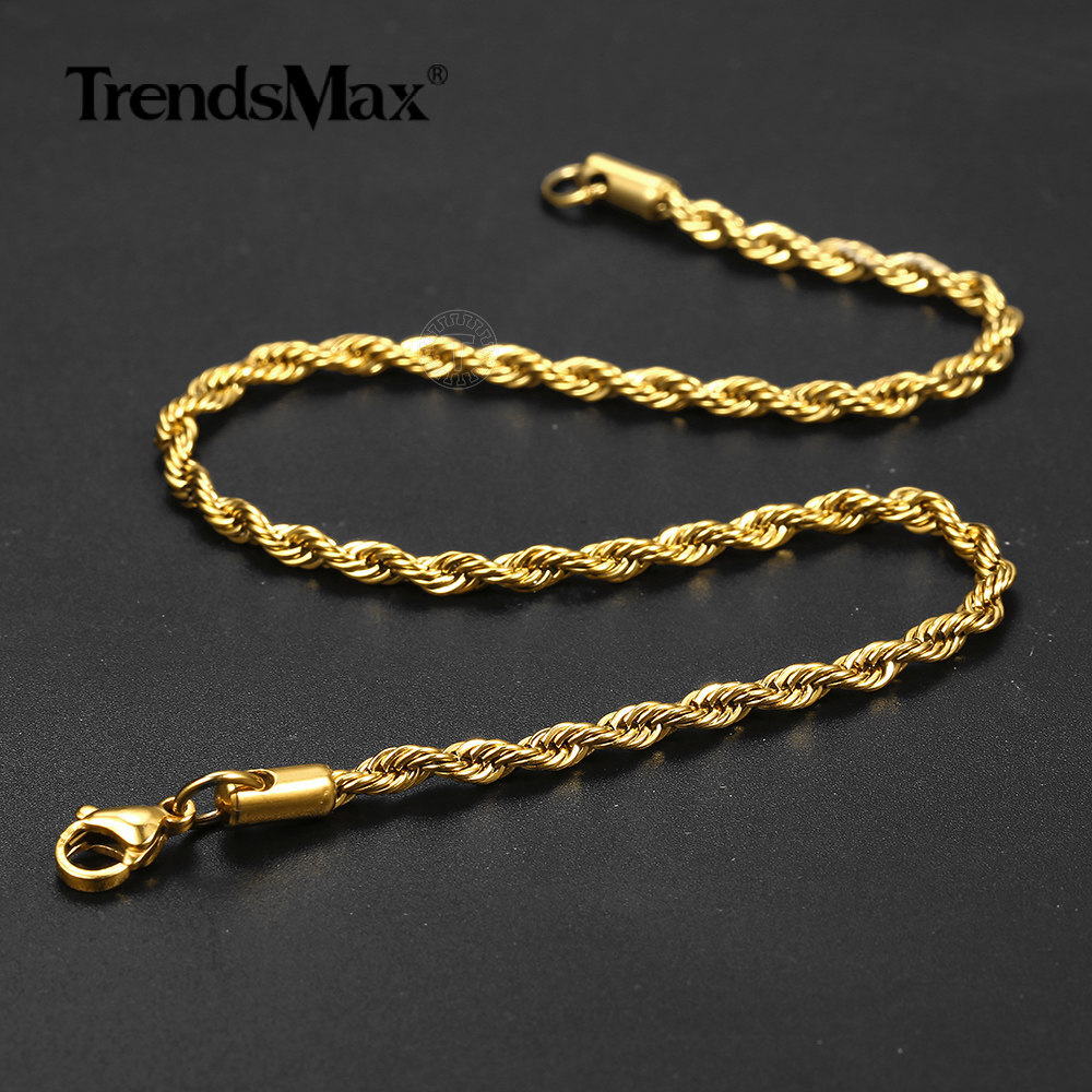 Figaro Chain Initial A-Z Anklet Bracelet Gold Plated Stainless Steel Summer Hot