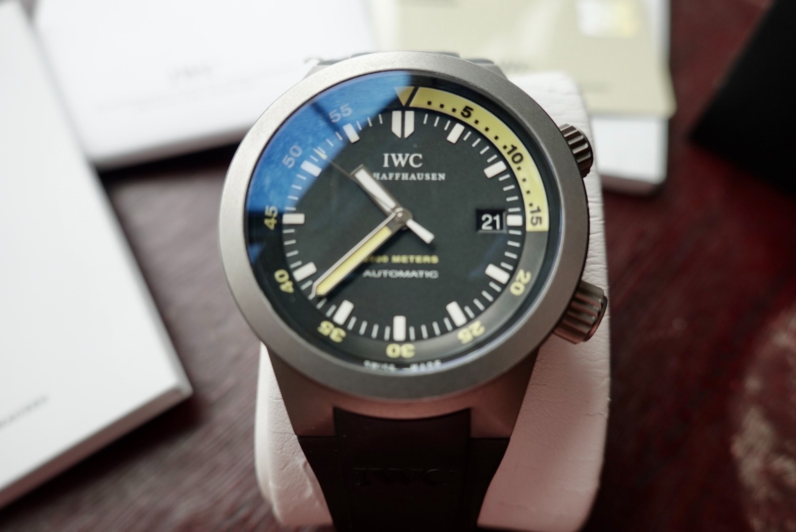 IWC Aquatimer Men’s Black Watch – IW353804
