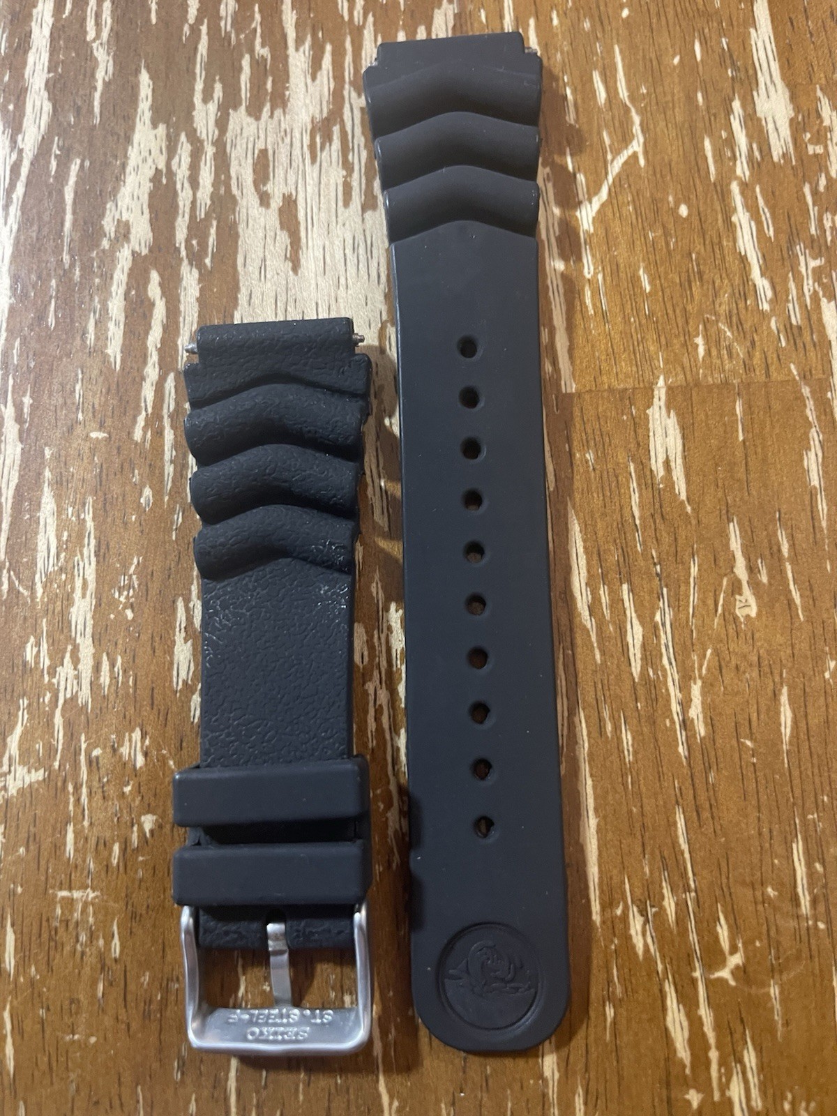 Seiko 4F24ZZ 22mm Rubber Band for Pro Diver Series Watches Black New W/O Tags